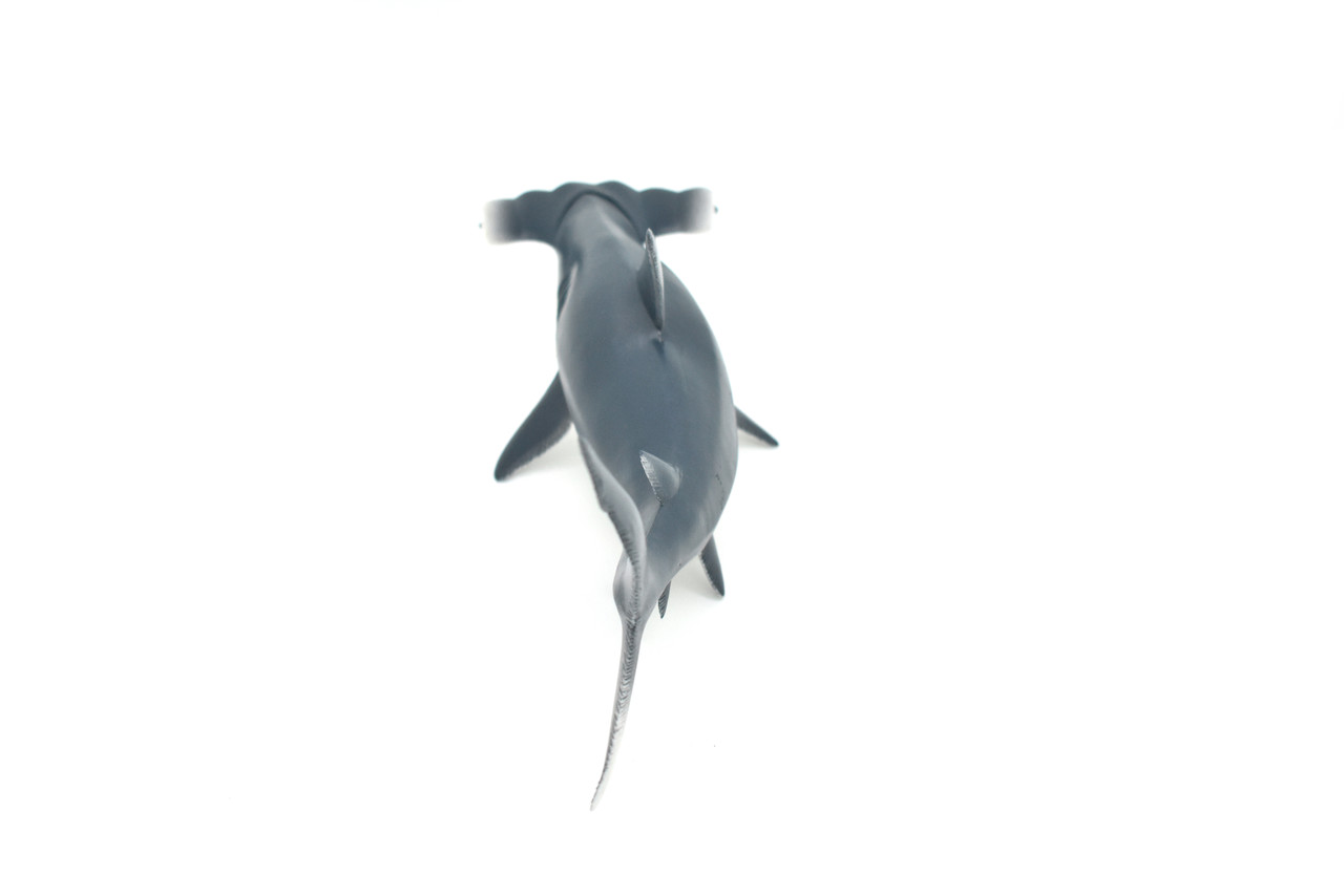 Hammerhead Shark,Very Nice Rubber Fish, Hand Painted, Realistic, Toy Figure, Model, Replica, Kids, Educational, Gift,     9"      F099 B495