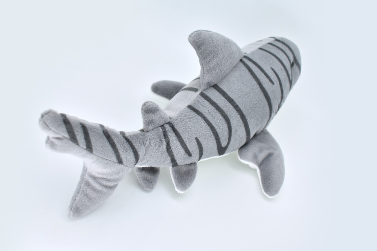 Tiger Shark, Realistic Stuffed Soft Toy Educational Kids Gift Plush Animal  16"   F4371 B470