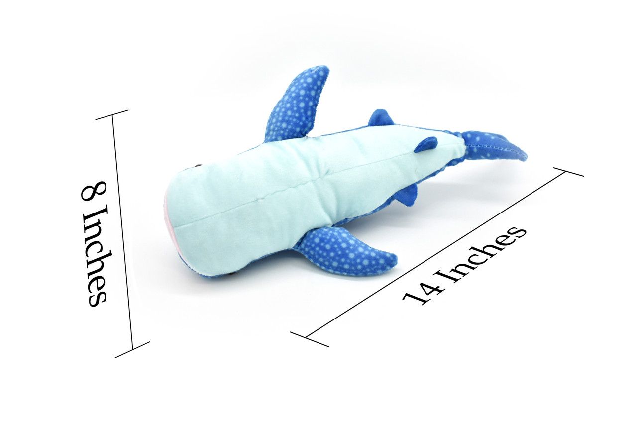 Whale Shark, Realistic Stuffed Soft Toy Kids Educational Gift Plush Animal   14"   F0121B389