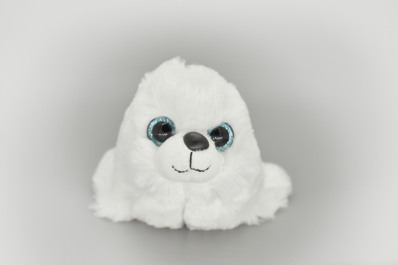 Baby Harp Seal, Realistic Stuffed Soft Toy Educational Kids Gift Plush Animal  9"  PZ034 B463