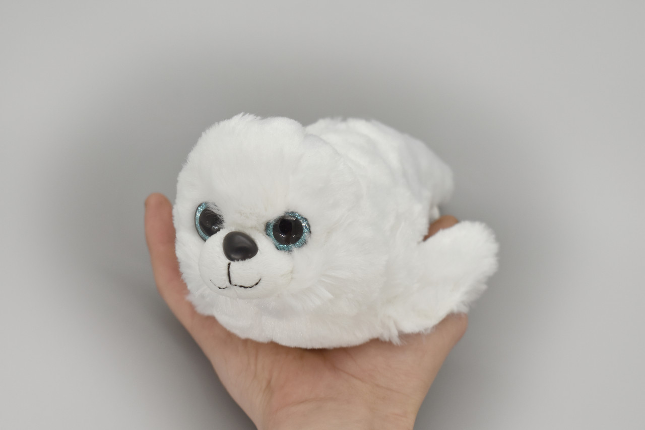 Baby Harp Seal, Realistic Stuffed Soft Toy Educational Kids Gift Plush Animal  9"  PZ034 B463