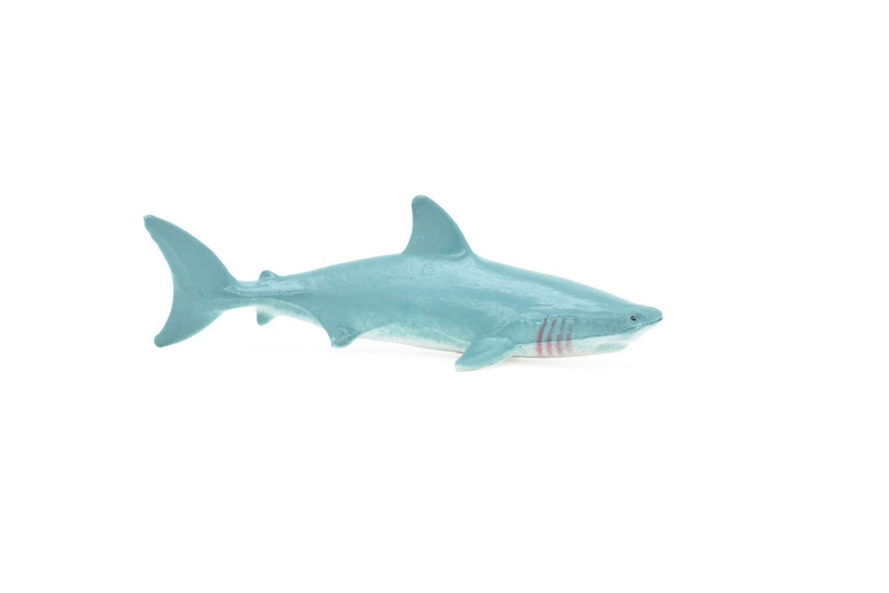 Great White Shark, Very Nice Rubber Replica    3"W x 1.25"H   ~   F0043-B123