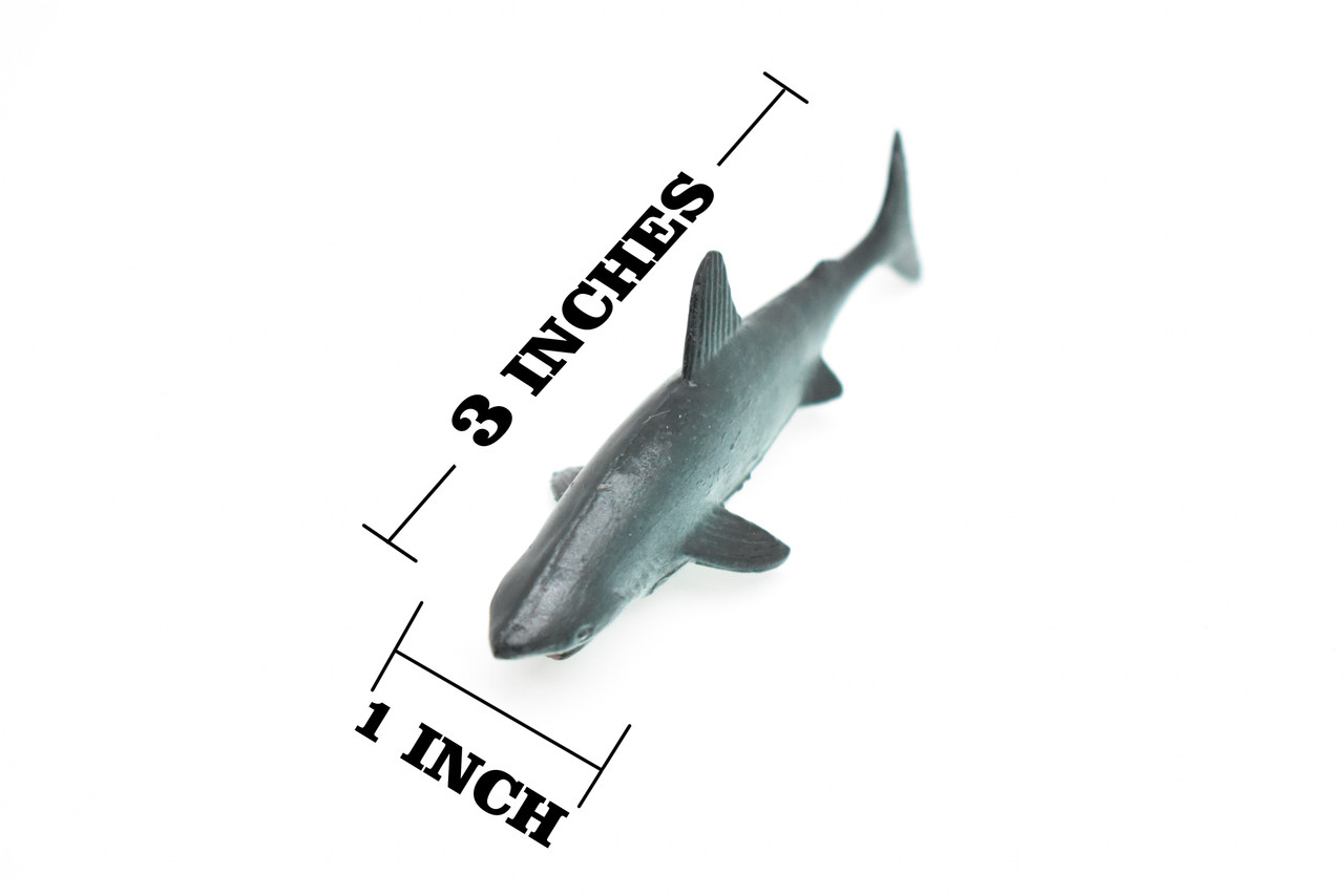 Great White Shark, Very Nice Rubber Design, Hand Painted, Realistic, Figure, Toy, Kids, Educational, Gift,        3"   