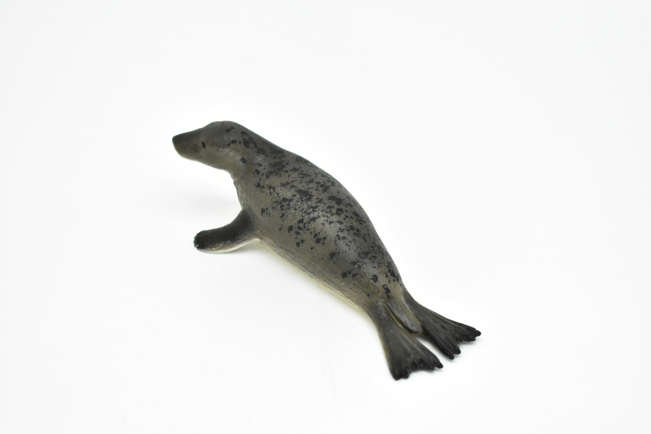 Seal, Grey, Realistic Toy Model Plastic Replica, Kids Educational Gift   4.5" M041 B638