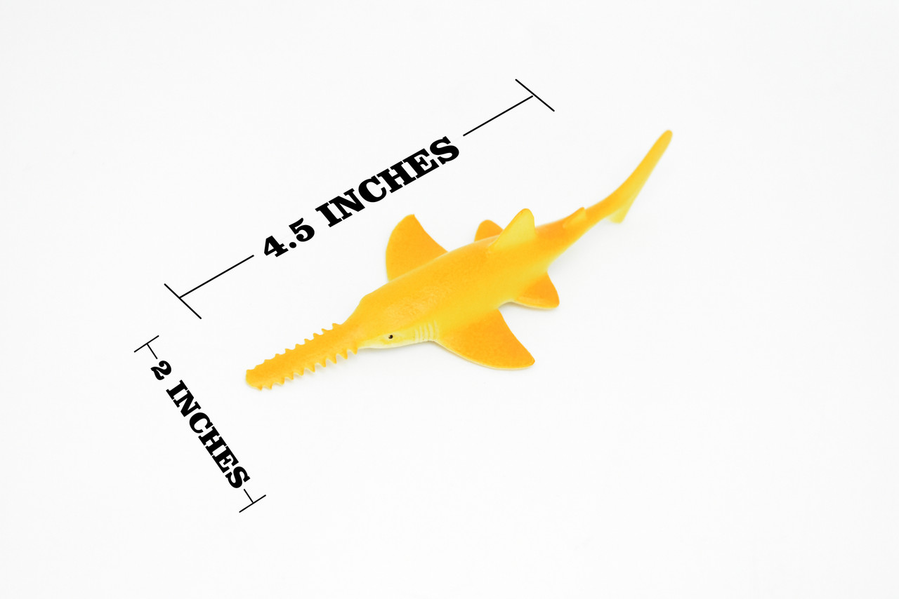 Sawtooth Shark, Sawfish, Realistic Toy Model Plastic Replica, Kids Educational Gift  4.5"    CWG90