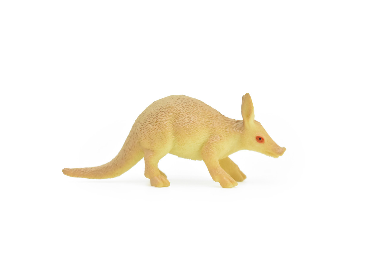 Aardvark, Orycteropus afer, Very Nice Plastic Design, African Animal Figure, Educational, Figure, Lifelike, Diorama Model, Figurine, Replica, Toy,  3 Inches.  