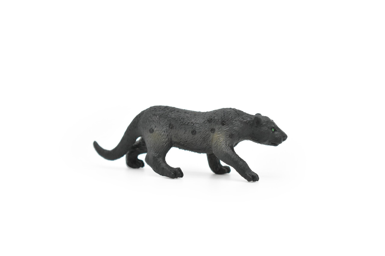 Black Panther, Leopard, Jaguar, Very Nice Plastic Animal Figure, Model, Figure, Figurine, Educational, Animal, Kids, Gift, Toy,   3"    CWG103 B237