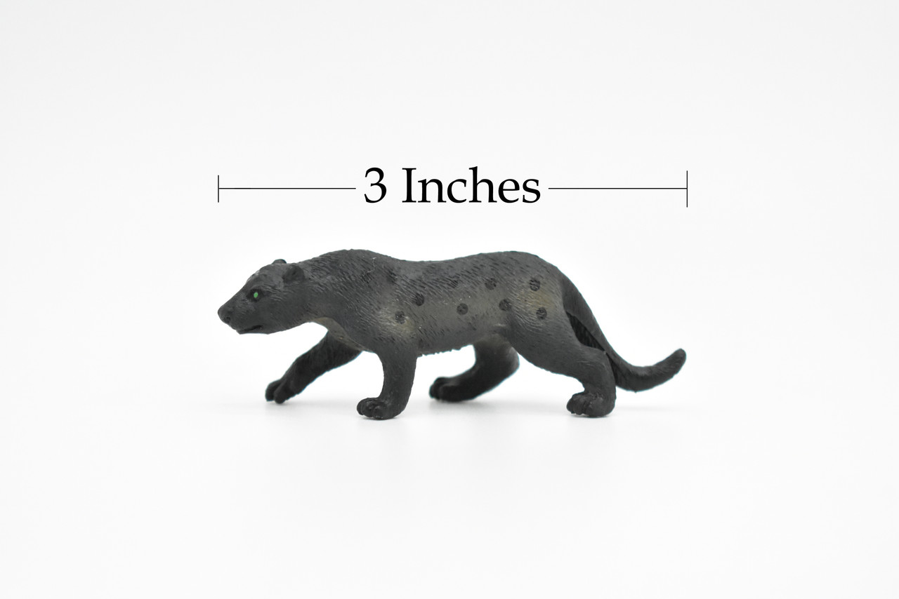 Black Panther, Leopard, Jaguar, Very Nice Plastic Animal Figure, Model, Figure, Figurine, Educational, Animal, Kids, Gift, Toy,   3"    CWG103 B237