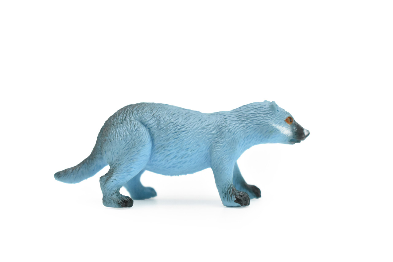 Badger, Musteloidea, Very Nice Plastic Design, American Animal, Educational, Hand Painted, Diorama Figure, Lifelike Model, Toy,  2 1/2 inches. 