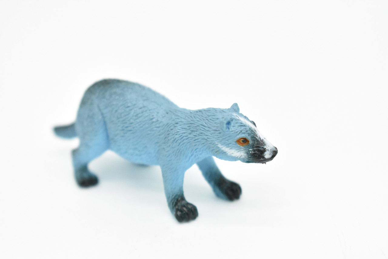 Badger, High Quality, Hand Painted, Rubber Animal, Toy Figure, Realistic, Lifelike Model, Replica, Kids, Educational, Gift,   2 1/2 "    CWG107 B237
