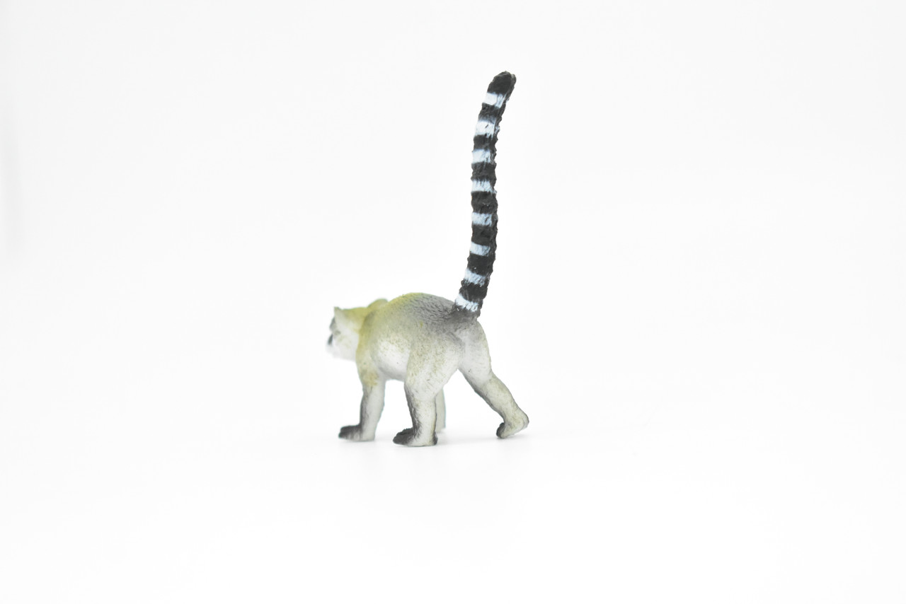 Ringtail Lemur, Ring-Tailed, Very Nice Plastic Animal Figure, Model, Figure, Figurine, Educational, Animal, Kids, Gift, Toy,    3"    CWG110 B237