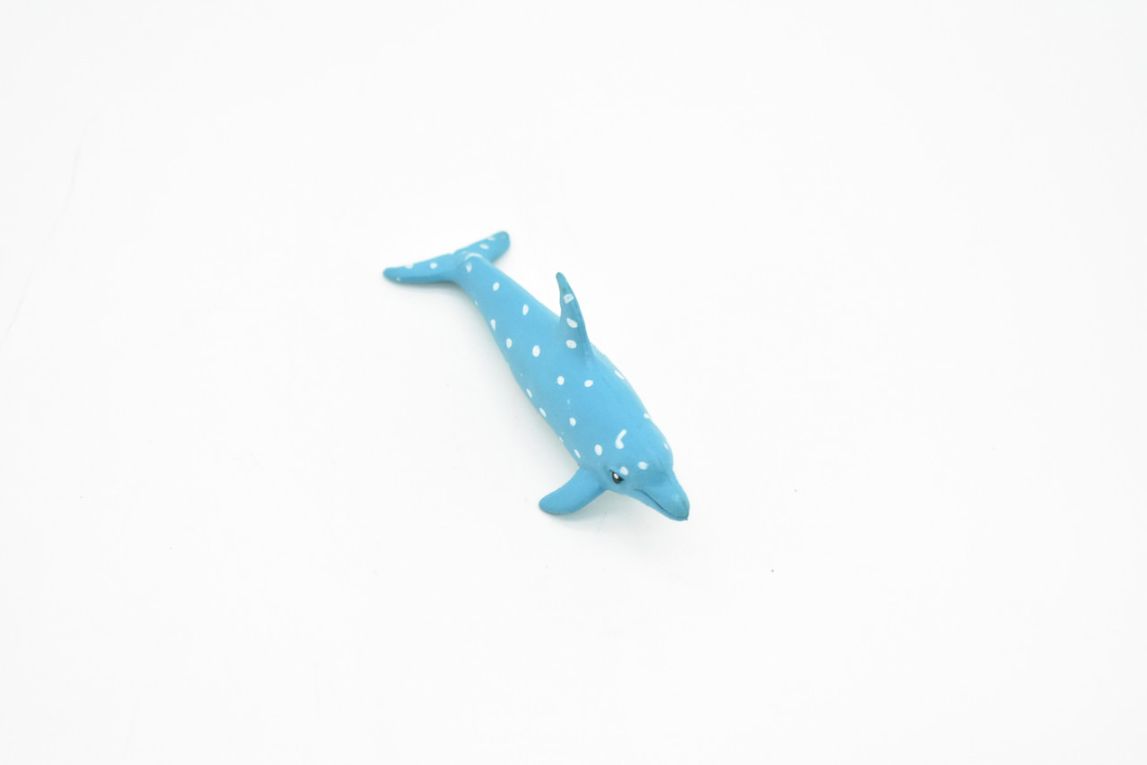 Dolphin, White Spotted, Very Nice Plastic Replica   3.5"Long  ~   F3910-B9