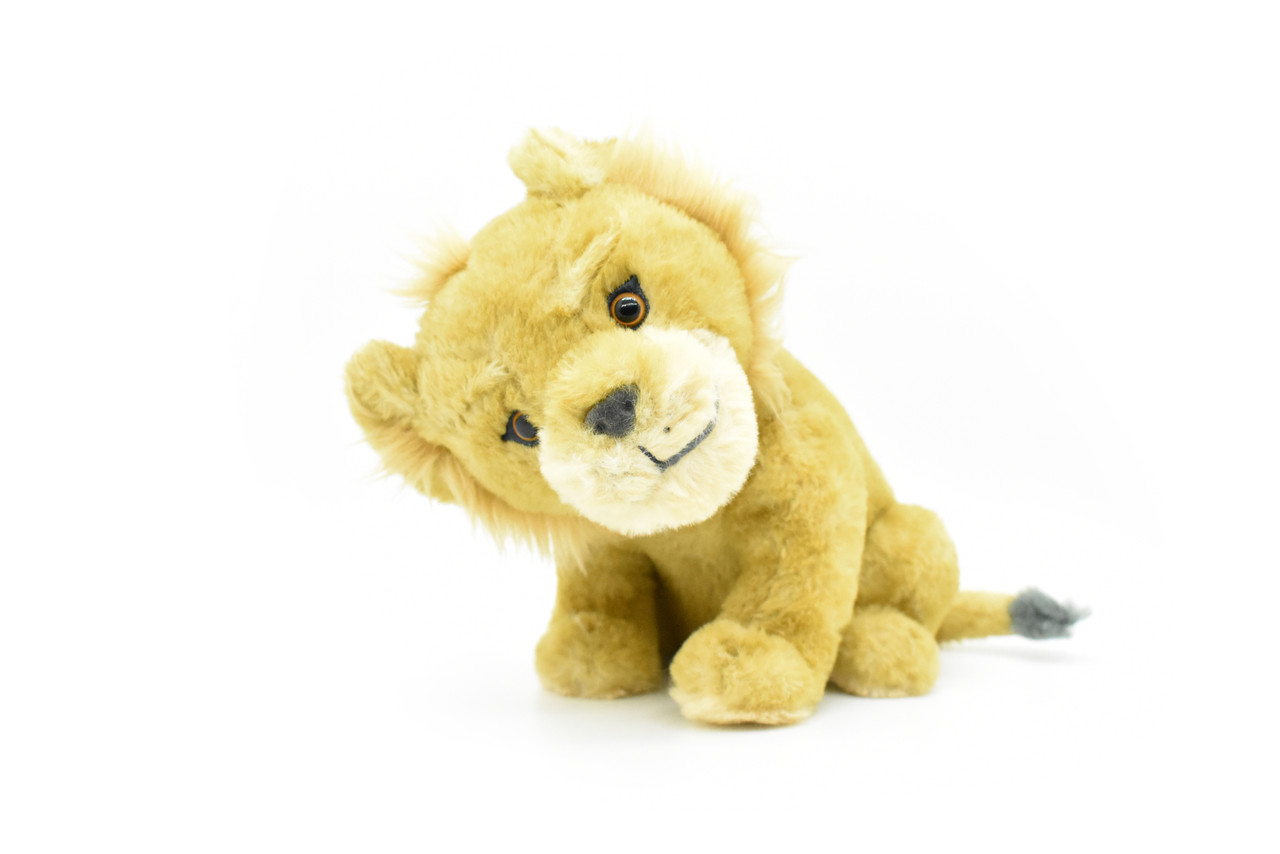 Lion Cub, Male, Baby, Very nice Plush Animal, Soft,  Realistic Toy Figure, Model, Replica, Kids, Educational, Gift,        10" X 7"   CWG97 BB1