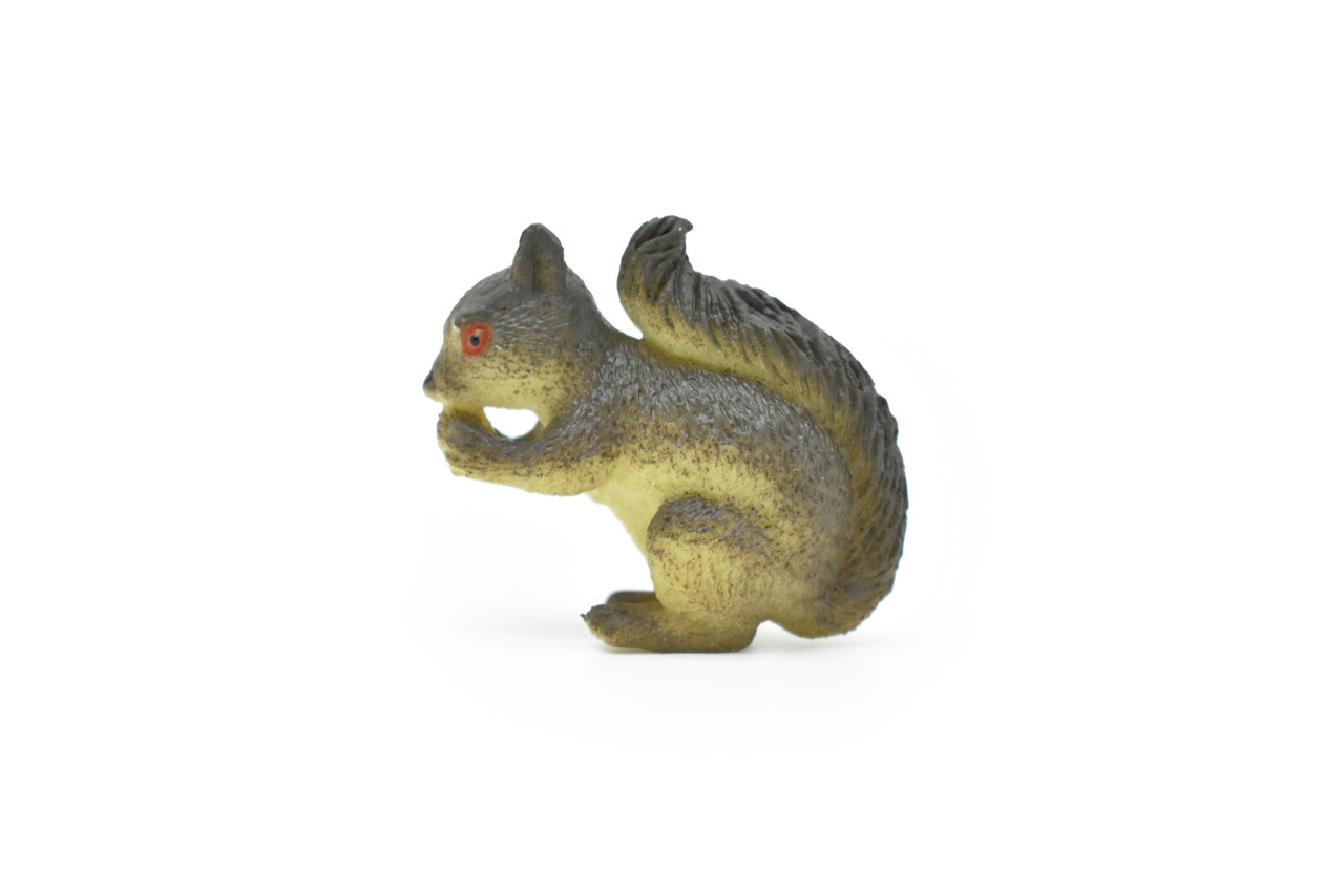 Squirrel, Very Nice Plastic Animal Toy, Figure, Model, Figurine, Educational, Animal, Kids, Gift ,    1 1/2"    CWG125 B238