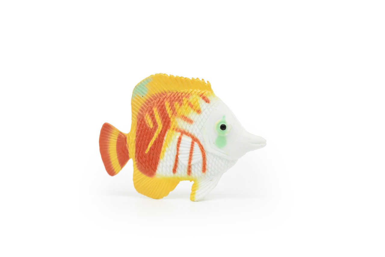 Butterflyfish, Tropical Fish, Plastic Fish Design, Realistic Figure, Educational, Figure, Lifelike, Toy Model, Figurine, Replica, Gift,     2"     CWG137 BB28