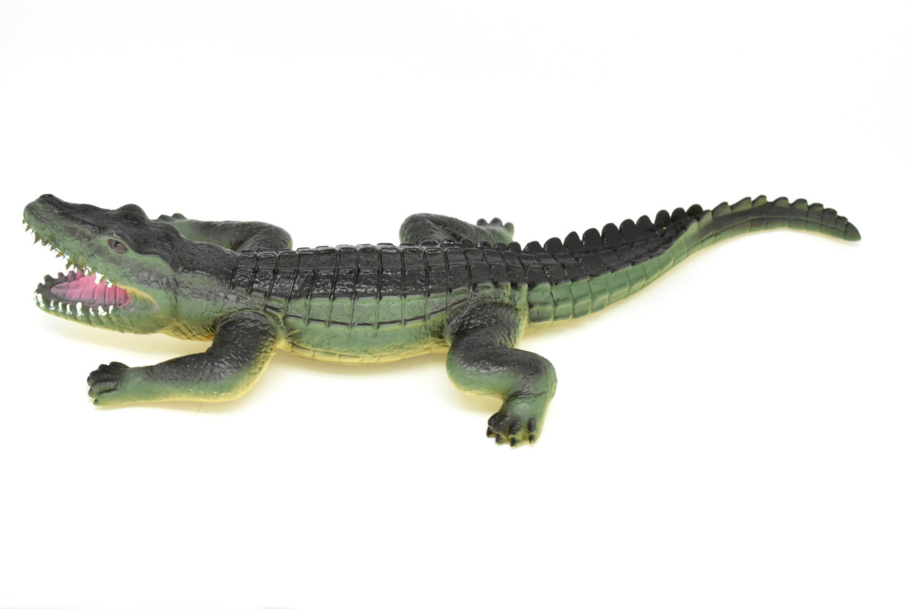 Alligator, Crocodile , Reptile, Realistic Soft Rubber Model, Toy, Kids Educational Gift, Animal, Figure        14