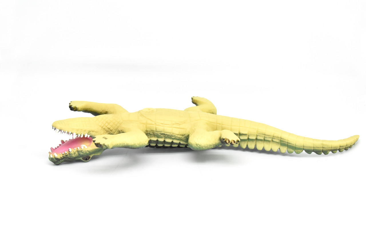 Alligator, Crocodile , Reptile, Realistic Soft Rubber Model, Toy, Kids Educational Gift, Animal, Figure        14"        CWG150 BB26