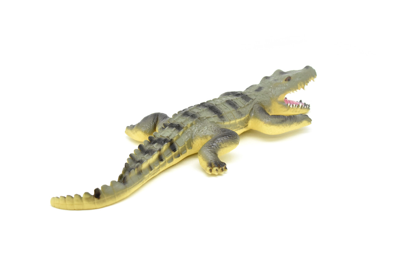 Alligator, Crocodile , Reptile, Realistic Soft Rubber Model, Toy, Kids Educational Gift, Animal, Figure        14" 