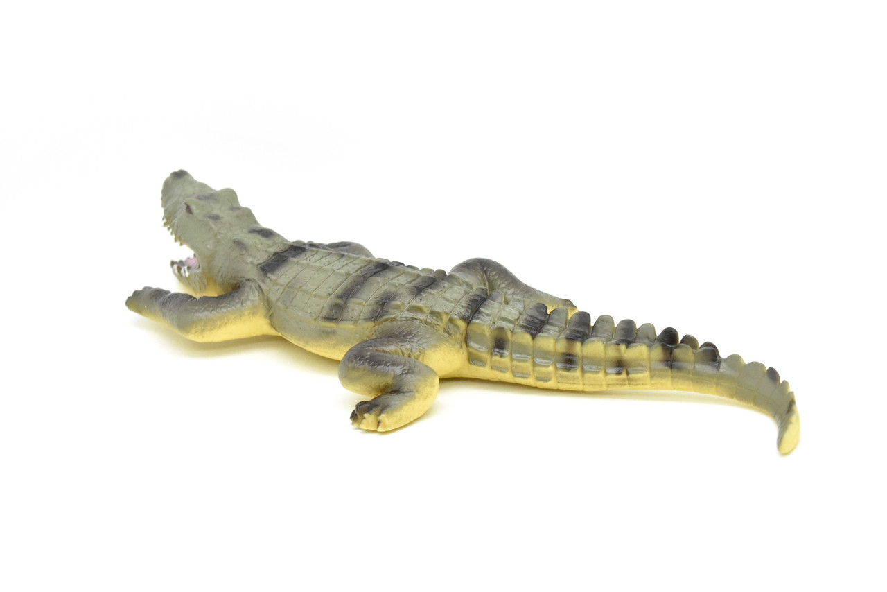 Alligator, Crocodile, Reptile, Realistic Soft Rubber Model, Toy, Kids Educational Gift, Animal, Figure        14"        CWG151 BB27