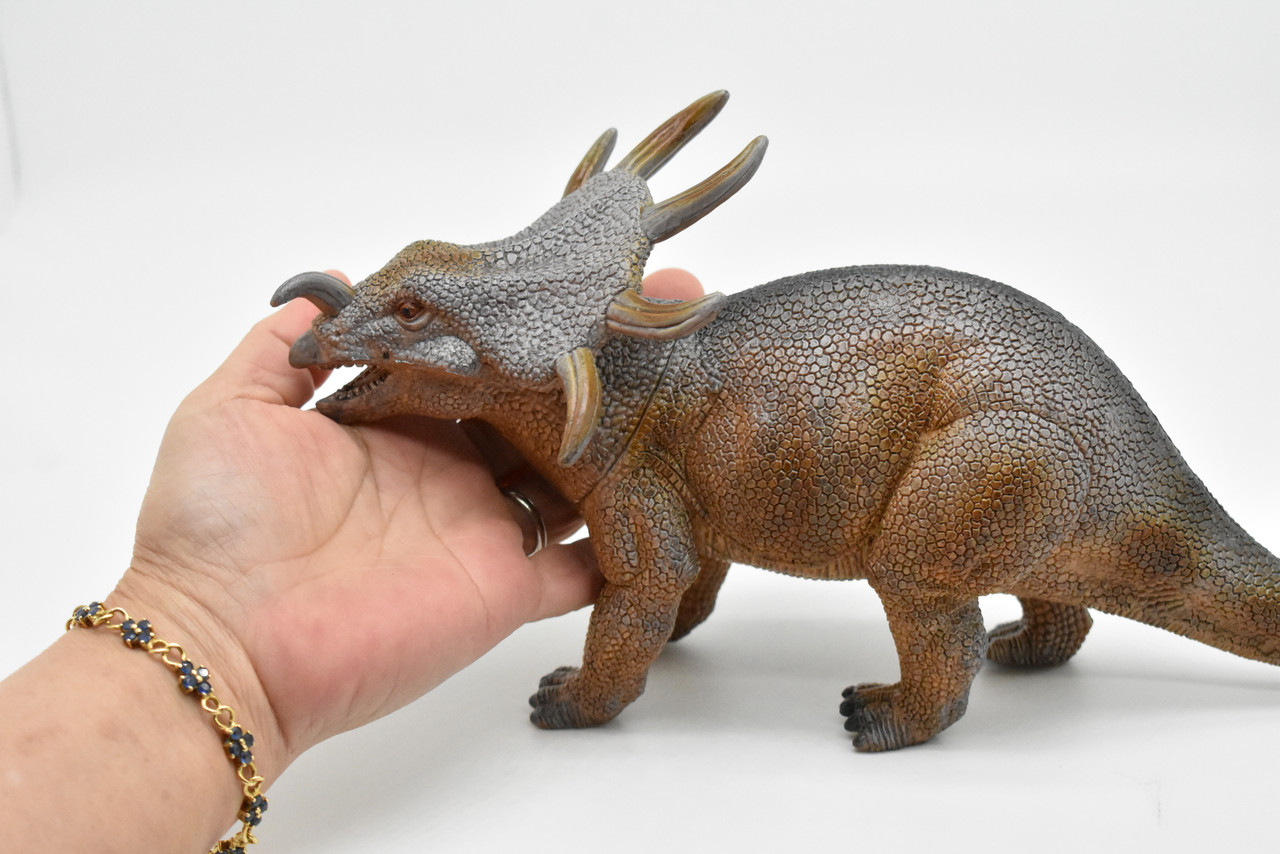 Styracosaurus, Dinosaur, Figure, Model, Figurine, Educational, Animal, Kids, Gift Toy Plastic Replica,      12"        CWG155 BB31   