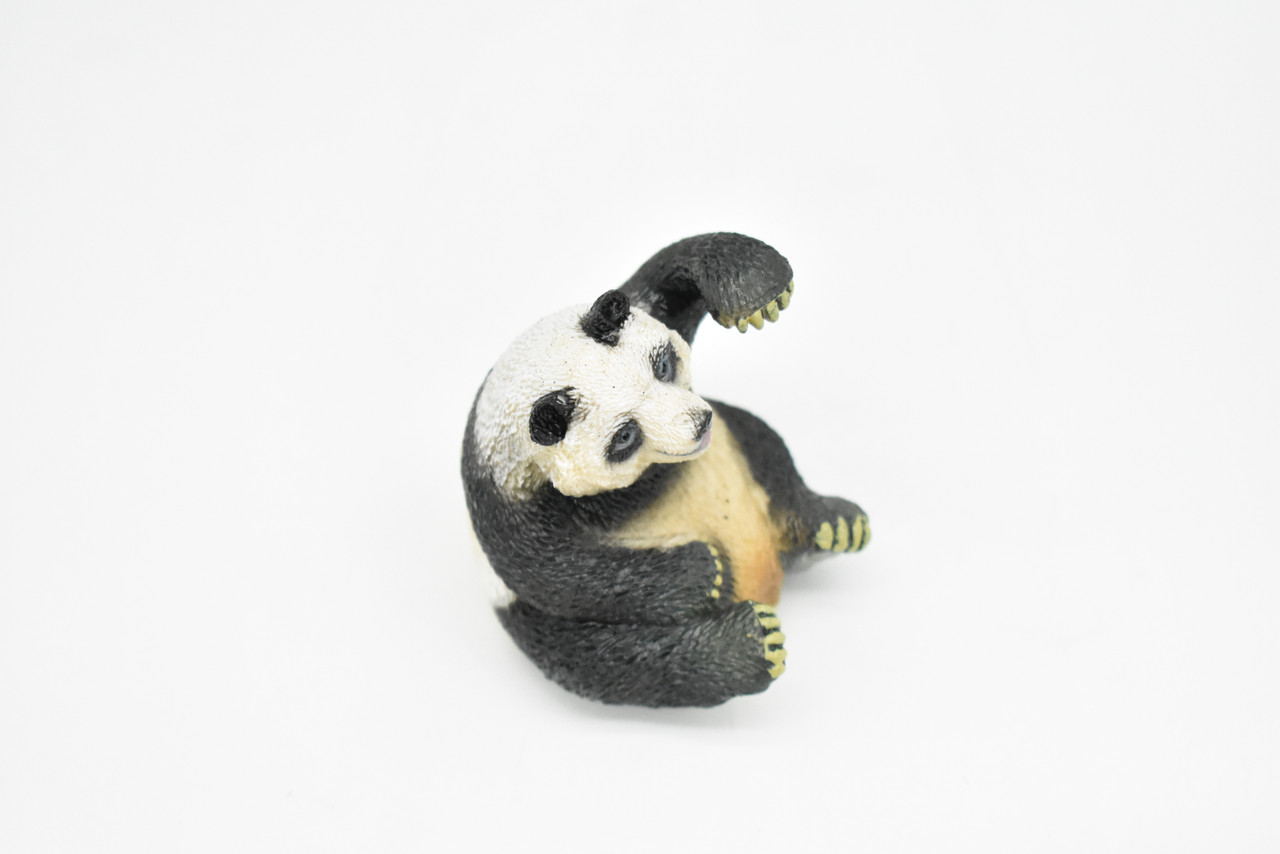 Panda Bear, Museum Quality, Plastic Animal Toy, Educational, Realistic Hand Painted Figure, Lifelike Model, Figurine, Replica, Gift,    2 1/2 "   CWG168 BB40  