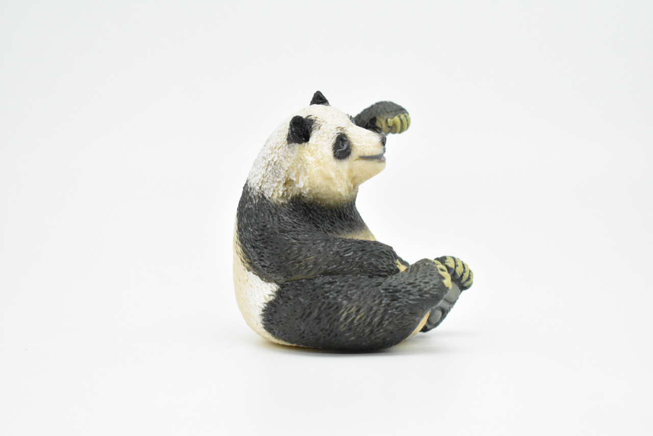 Panda Bear, Museum Quality, Plastic Animal Toy, Educational, Realistic Hand Painted Figure, Lifelike Model, Figurine, Replica, Gift,    2 1/2 "   CWG168 BB40  