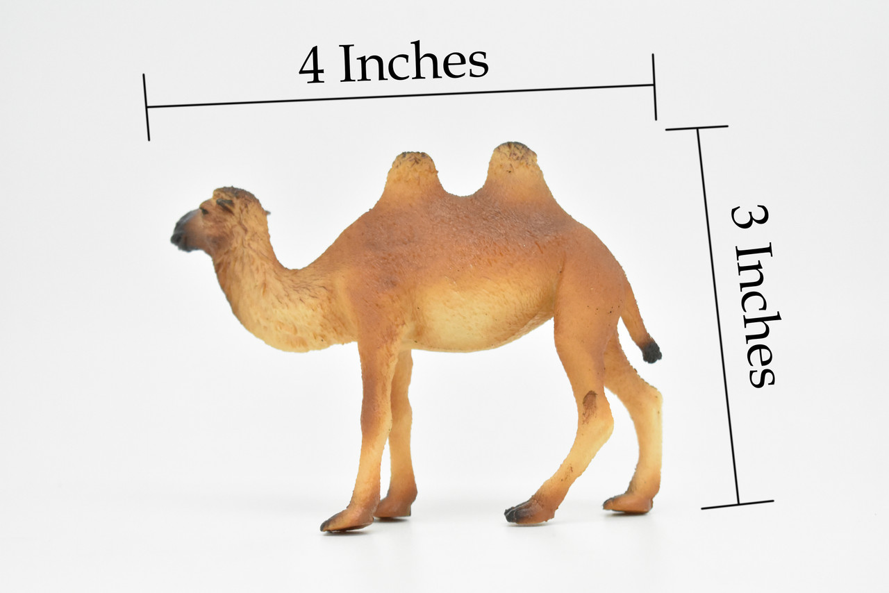 Camel, Bactrian, Museum Quality, Realistic Plastic Animal Design, Educational, Hand Painted, Figure, Lifelike, Model, Figurine, Replica, Gift,   4 "     CWG172 BB40                         