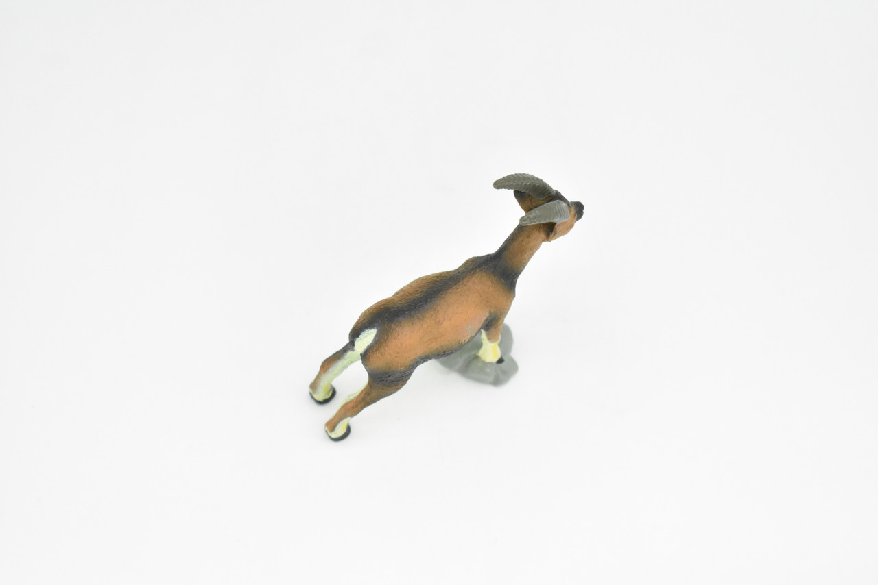 Goat, Feral, Museum Quality, Realistic Plastic Animal Design, Educational, Hand Painted, Figure, Lifelike, Model, Figurine, Replica, Gift,    4 "     CWG173 BB41                                    