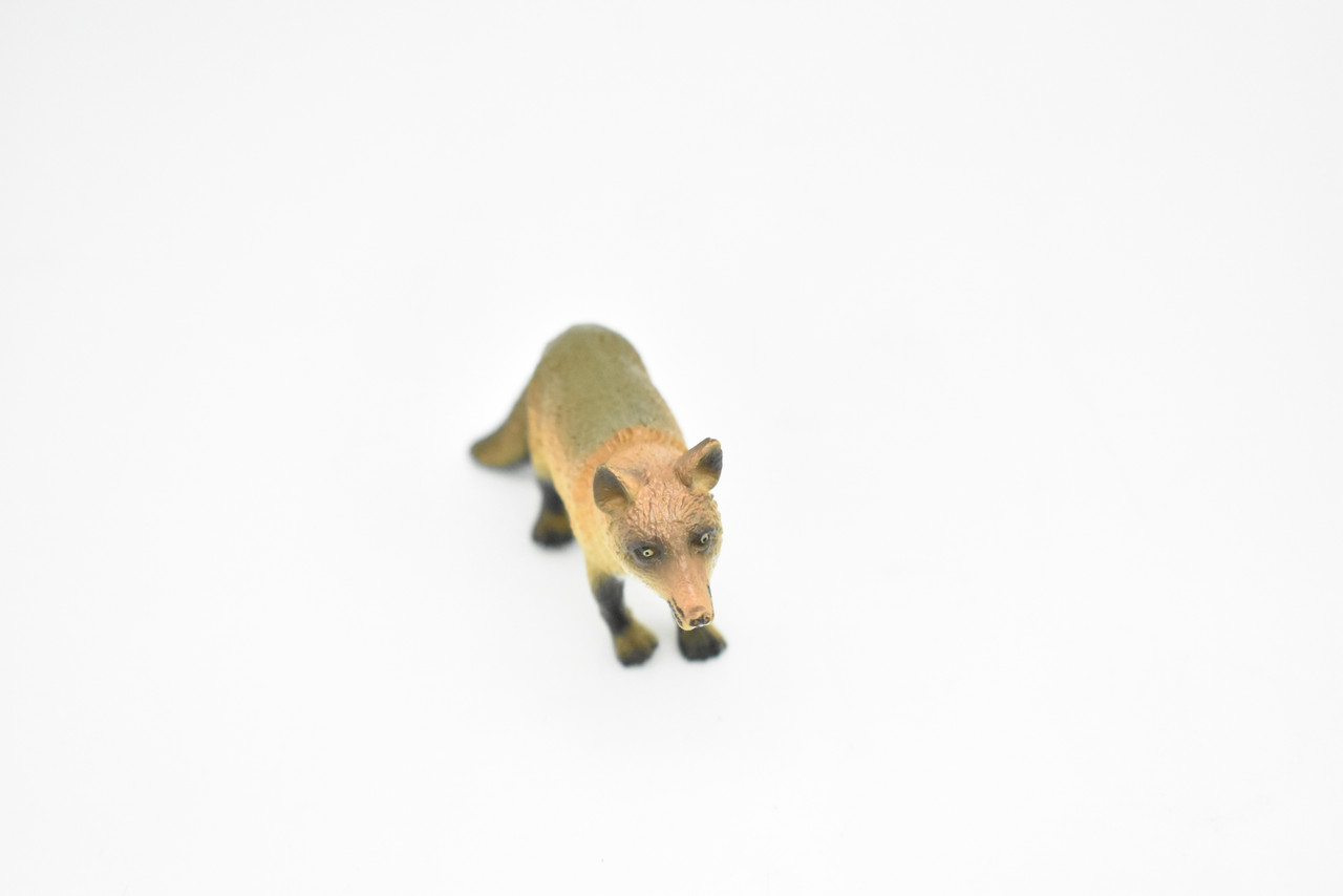 Fox, Red Fox, Museum Quality, Realistic Plastic Animal Design, Educational, Hand Painted, Figure, Lifelike, Model, Figurine, Replica, Gift,    3 "     CWG174 BB41                                                 