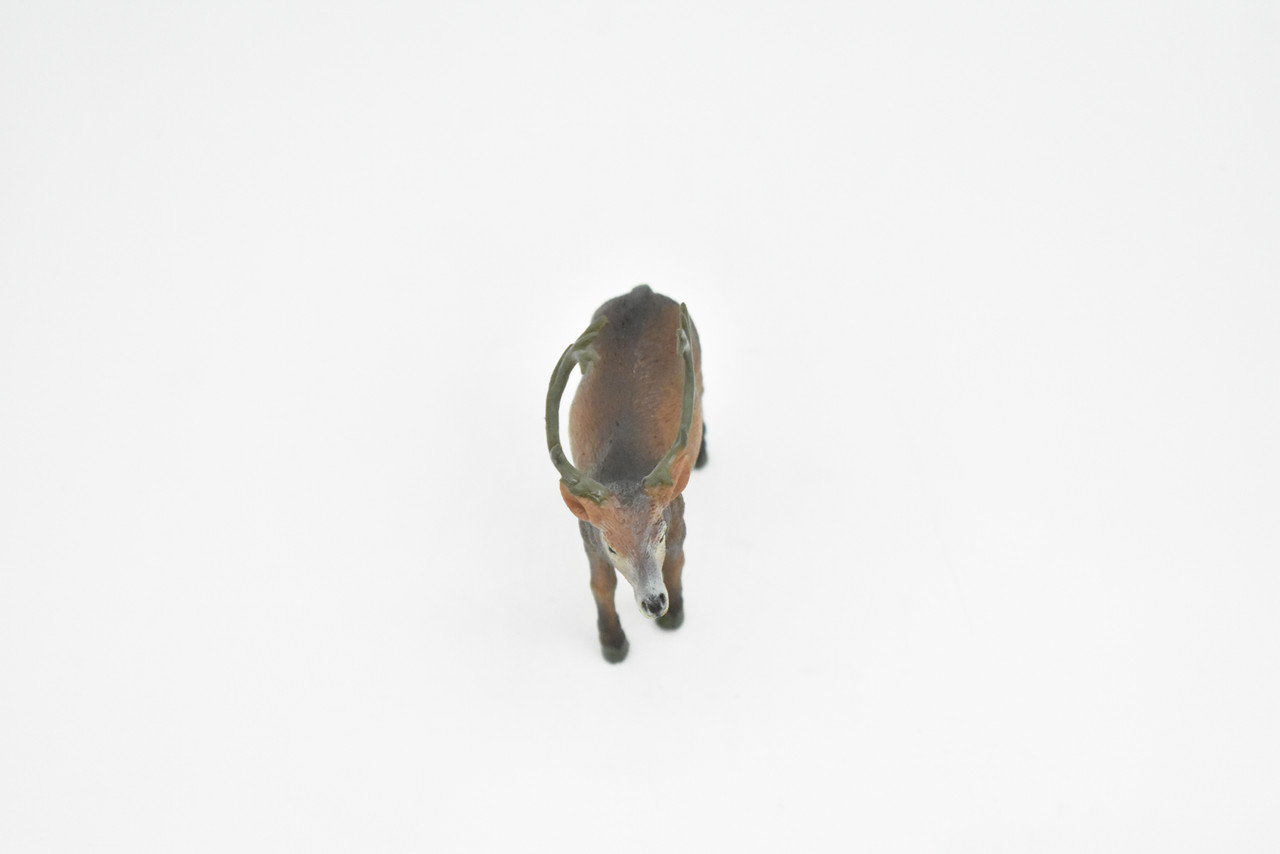 Elk, Wapiti, Museum Quality, Realistic Plastic Animal Design, Educational, Hand Painted, Figure, Lifelike, Model, Figurine, Replica, Gift,    4 "     CWG175 BB41                                   