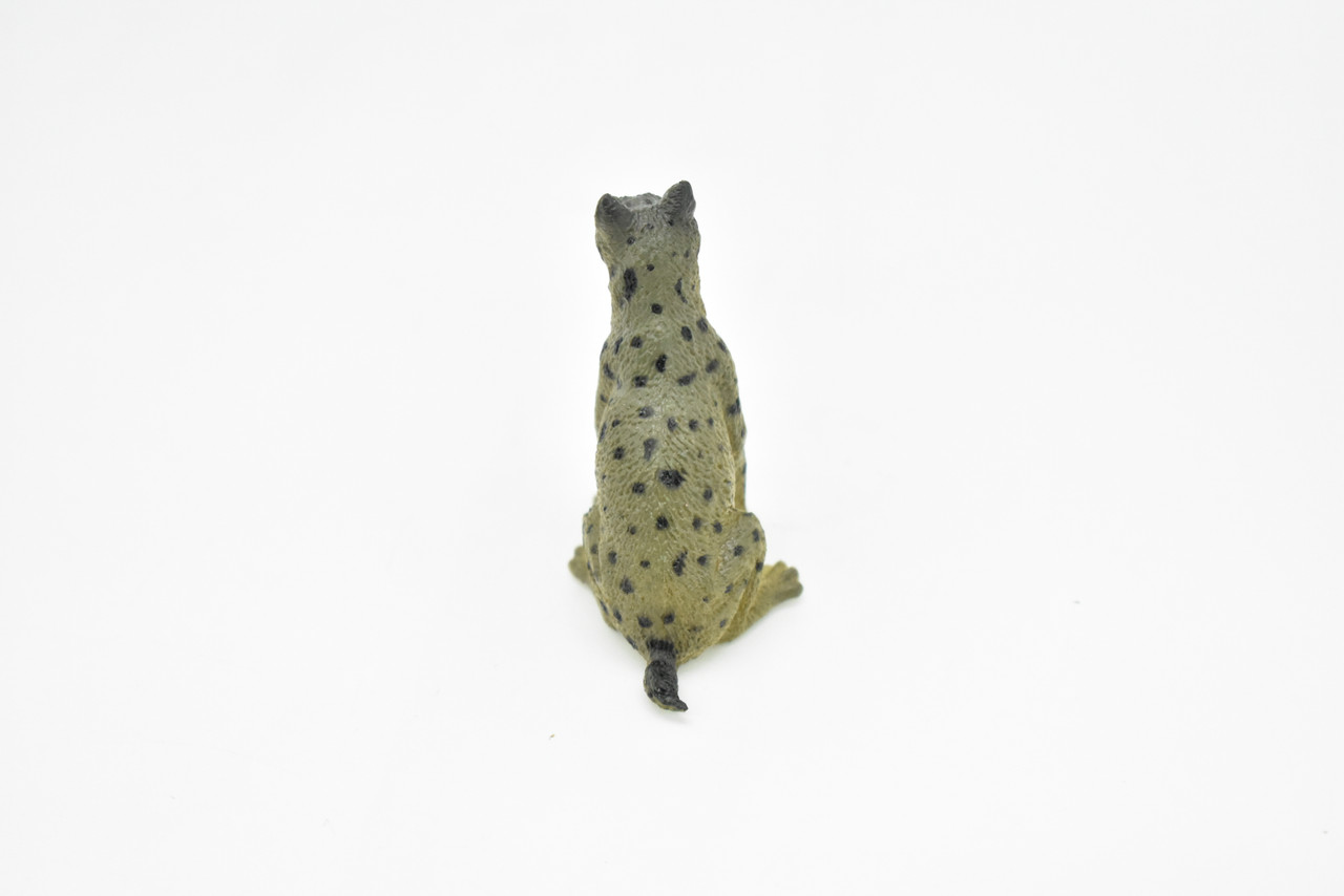 Serval Cat, Museum Quality, Realistic Plastic Animal Design, Educational, Hand Painted, Figure, Lifelike, Model, Figurine, Replica, Gift,      2 1/2"     CWG184 BB44