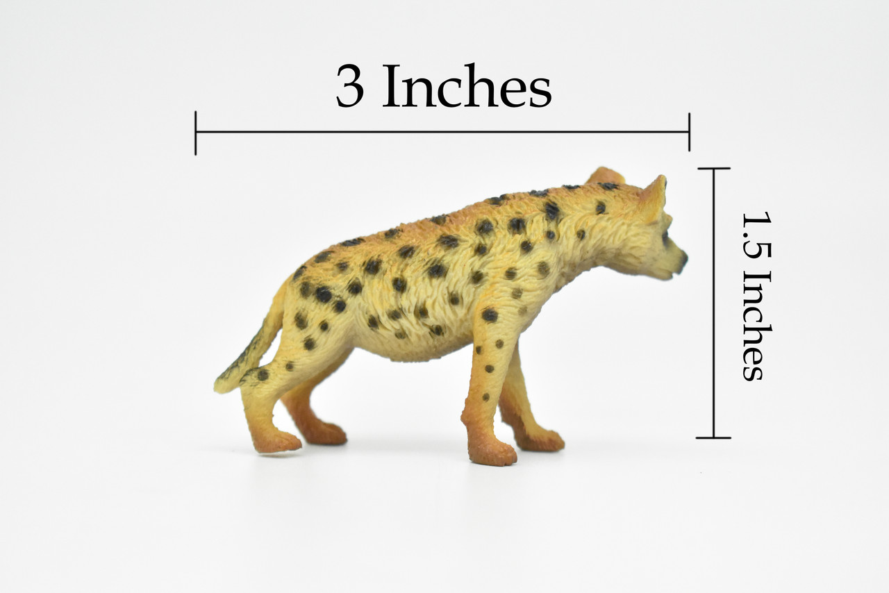 Hyena, Museum Quality Realistic Toy, Plastic Replica, Educational, Figure, Figurine, Animal, Life Like, Model Hand Painted        3"     CWG185 BB44