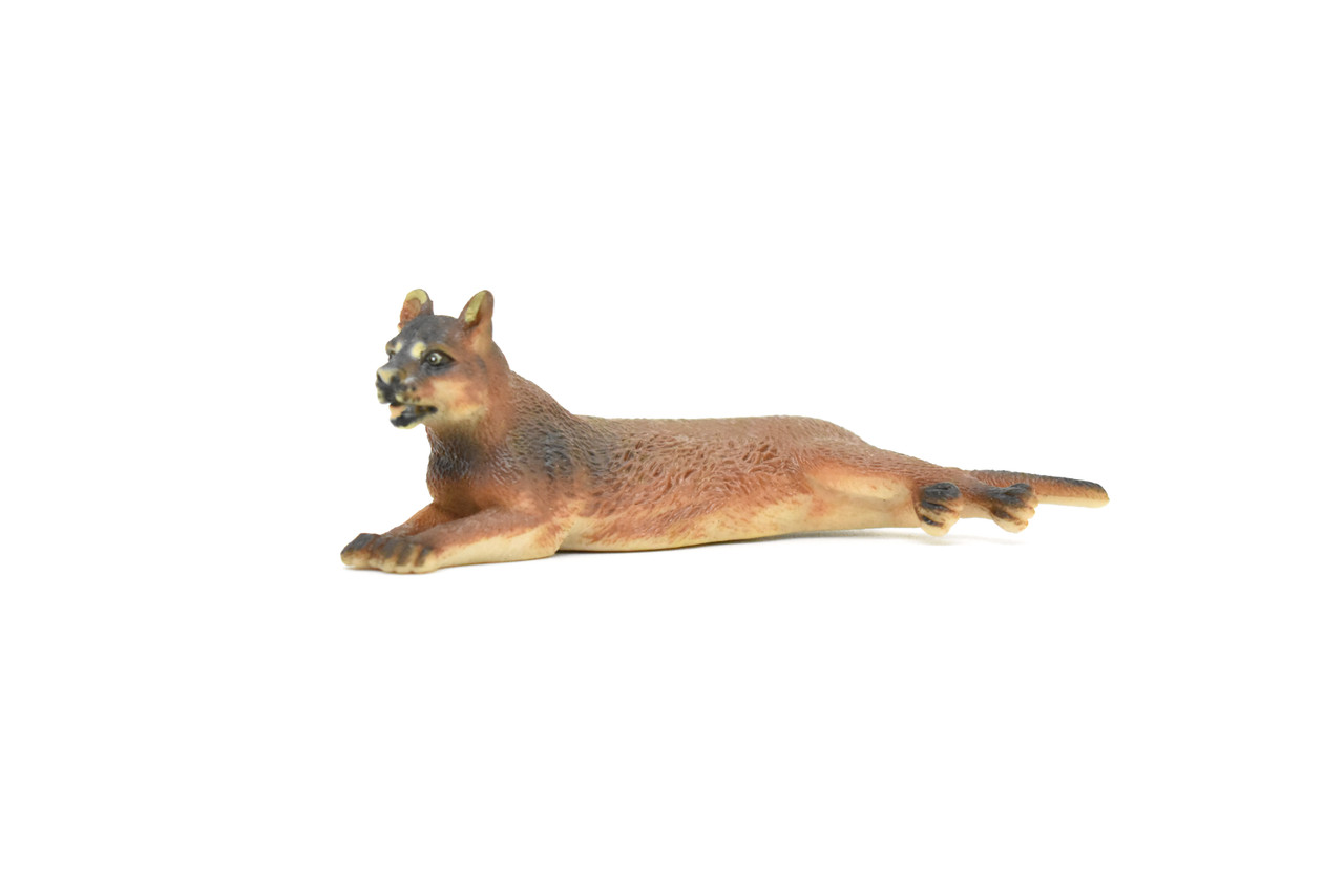 Cougar,  Mt. Lion, Puma, Museum Quality, Realistic, Plastic, Animal Design, Educational, Hand Painted, Figure, Lifelike, Model, Figurine, Replica, Gift,    4"   CWG190 BB43  