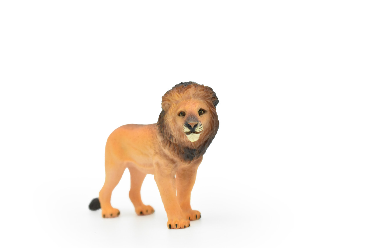Lion, African, Museum Quality, Realistic, Plastic, Animal Design, Educational, Hand Painted, Figure, Lifelike, Model, Figurine, Replica, Gift,        4 1/2"     CWG191 BB44   
