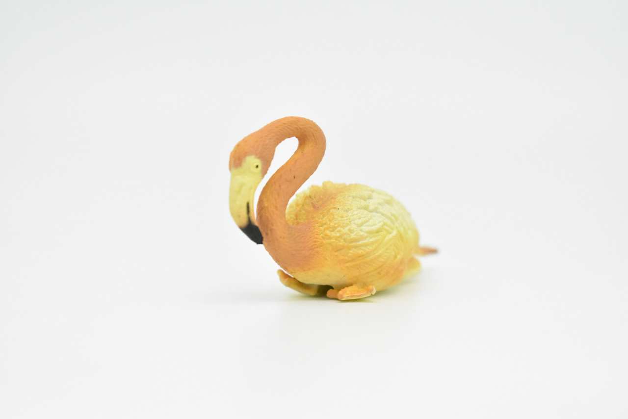 Flamingo, Greater Pink Flamigo, Museum Quality, Realistic, Plastic, Bird Design, Educational, Hand Painted, Figure, Lifelike, Model, Replica, Gift,     3"    CWG200 BB45