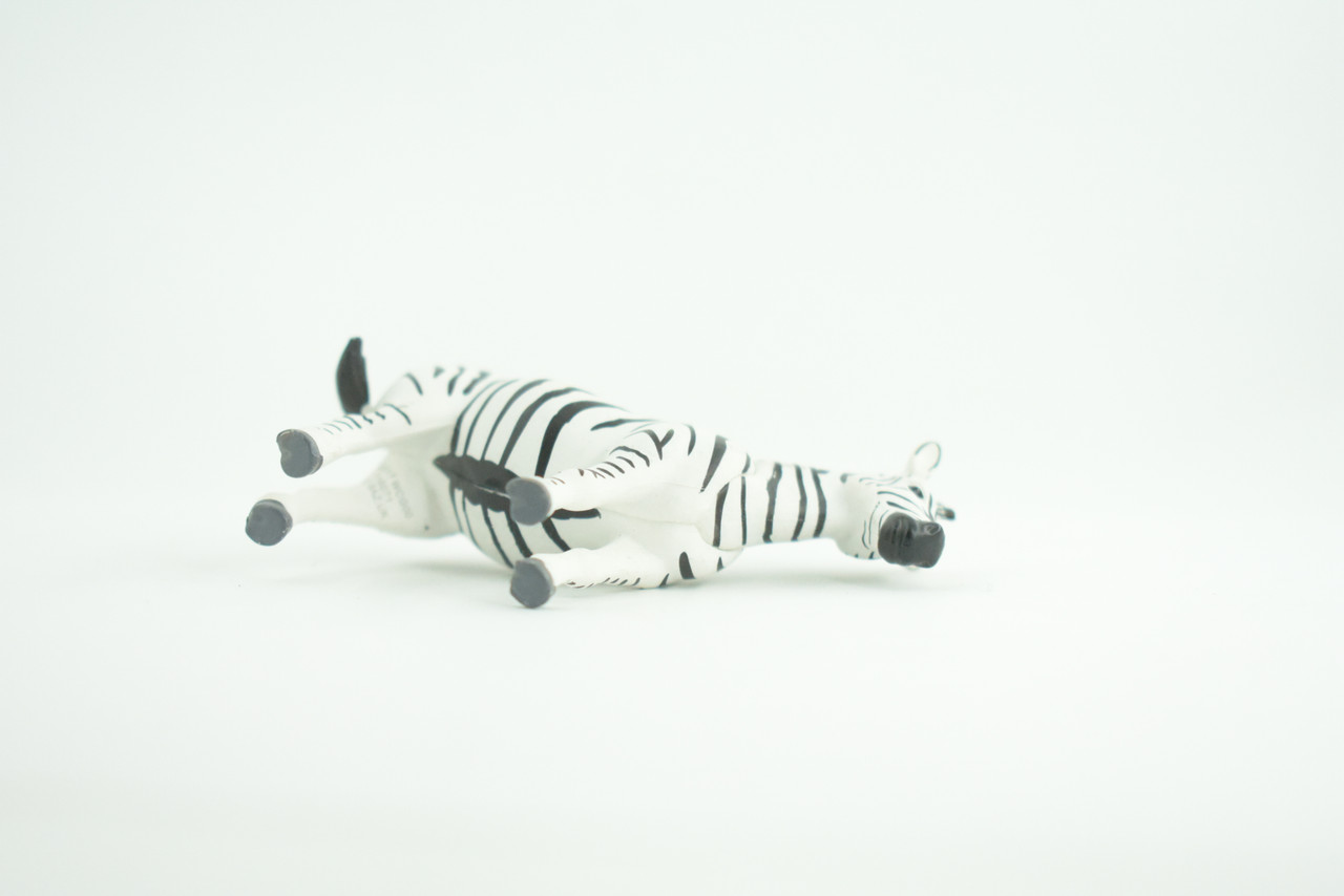Zebra, African equines, Equidae, High Quality, Hand Painted, Rubber, Realistic, Figure, Model, Replica, Toy, Kids, Educational, Gift,       3 Inches    CWG220 B17