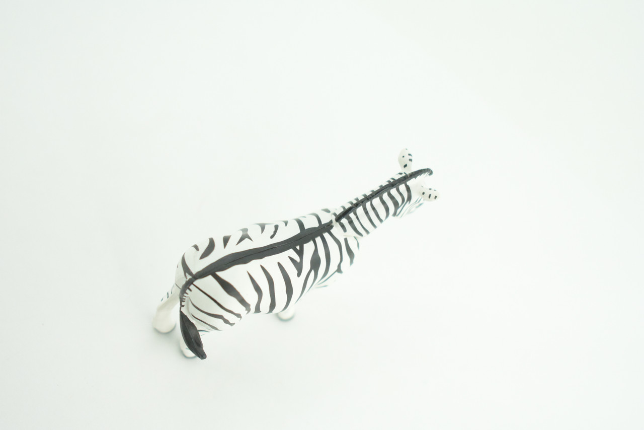 Zebra, African equines, Equidae, High Quality, Hand Painted, Rubber, Realistic, Figure, Model, Replica, Toy, Kids, Educational, Gift,       3 Inches    CWG220 B17