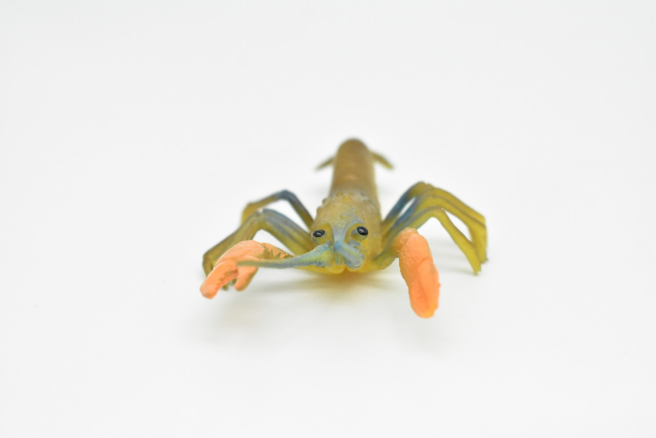 Lobster, Very Nice Rubber Animal, Educational, Toy, Kids, Realistic Figure, Lifelike Hand Painted Model, Figurine, Replica, Gift     3"    CWG222 BB46