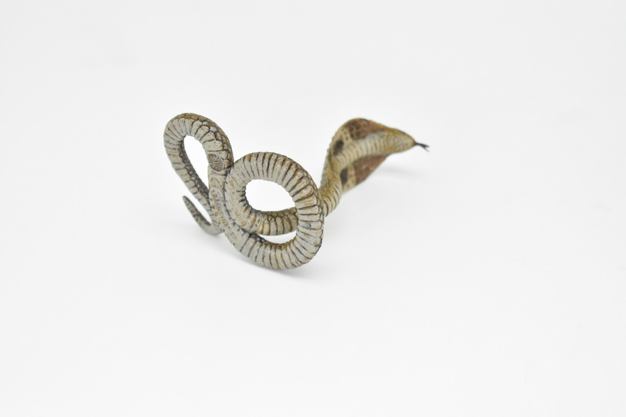 King Cobra, Museum Quality Rubber Snake, Educational, Realistic Hand Painted Figure, Lifelike Figurine, Replica, Gift,       2 1/2"       CWG249 B239