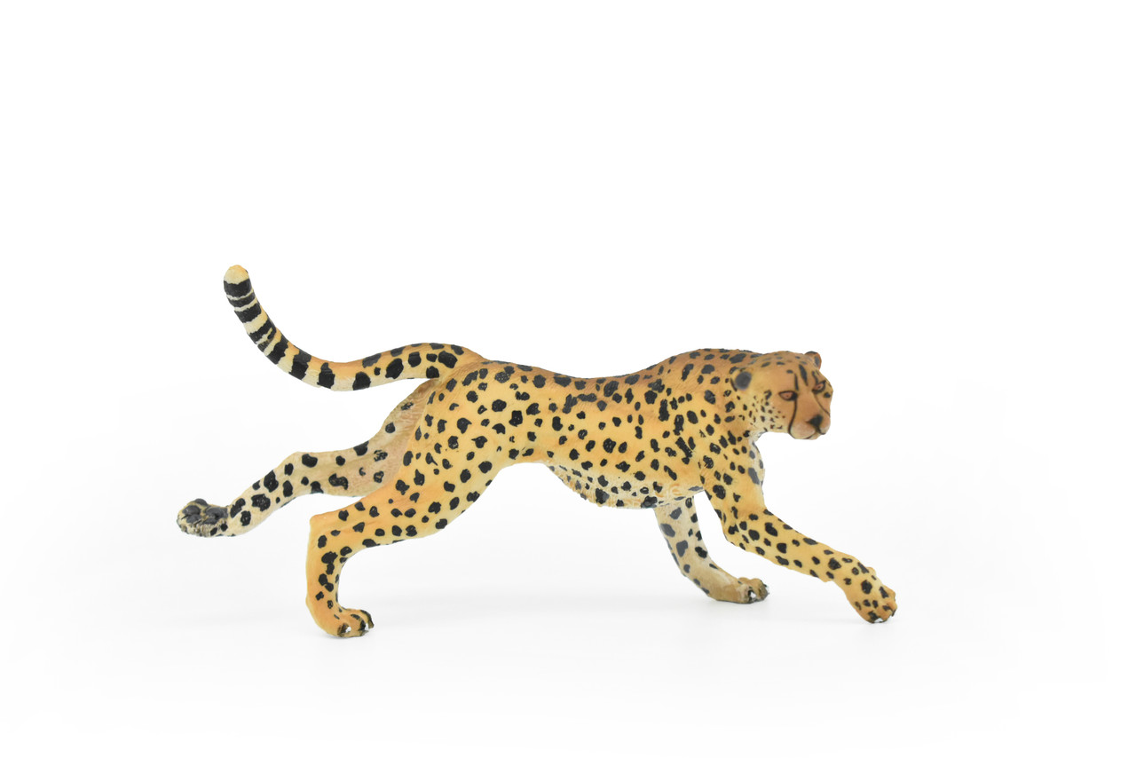 Cheetah, Cat, Museum Quality Rubber Snake, Educational, Realistic Hand Painted Figure, Lifelike Figurine, Replica, Gift,       5"       CWG250 B240