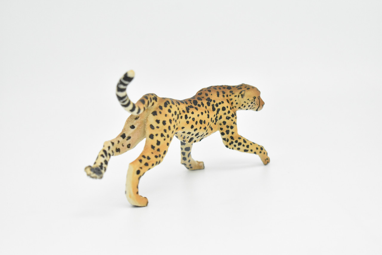Cheetah, Cat, Museum Quality Rubber Snake, Educational, Realistic Hand Painted Figure, Lifelike Figurine, Replica, Gift,       5"       CWG250 B240