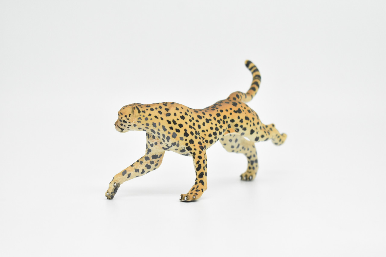 Cheetah, Cat, Museum Quality Rubber Snake, Educational, Realistic Hand Painted Figure, Lifelike Figurine, Replica, Gift,       5"       CWG250 B240