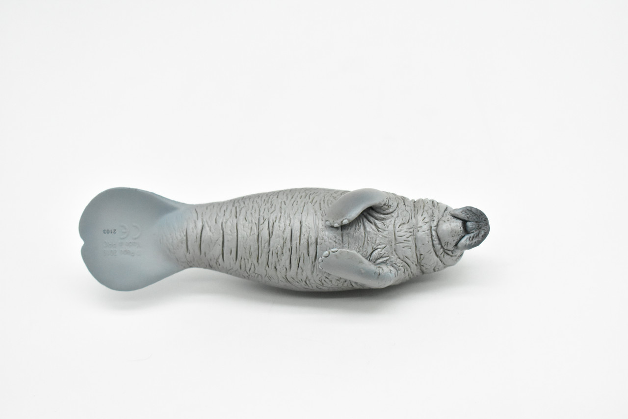 Manatee, Sea Cow, Dugong, Museum Quality Rubber Animal, Educational, Realistic Hand Painted Figure, Lifelike Figurine, Replica, Gift,     5"    CWG262 B241