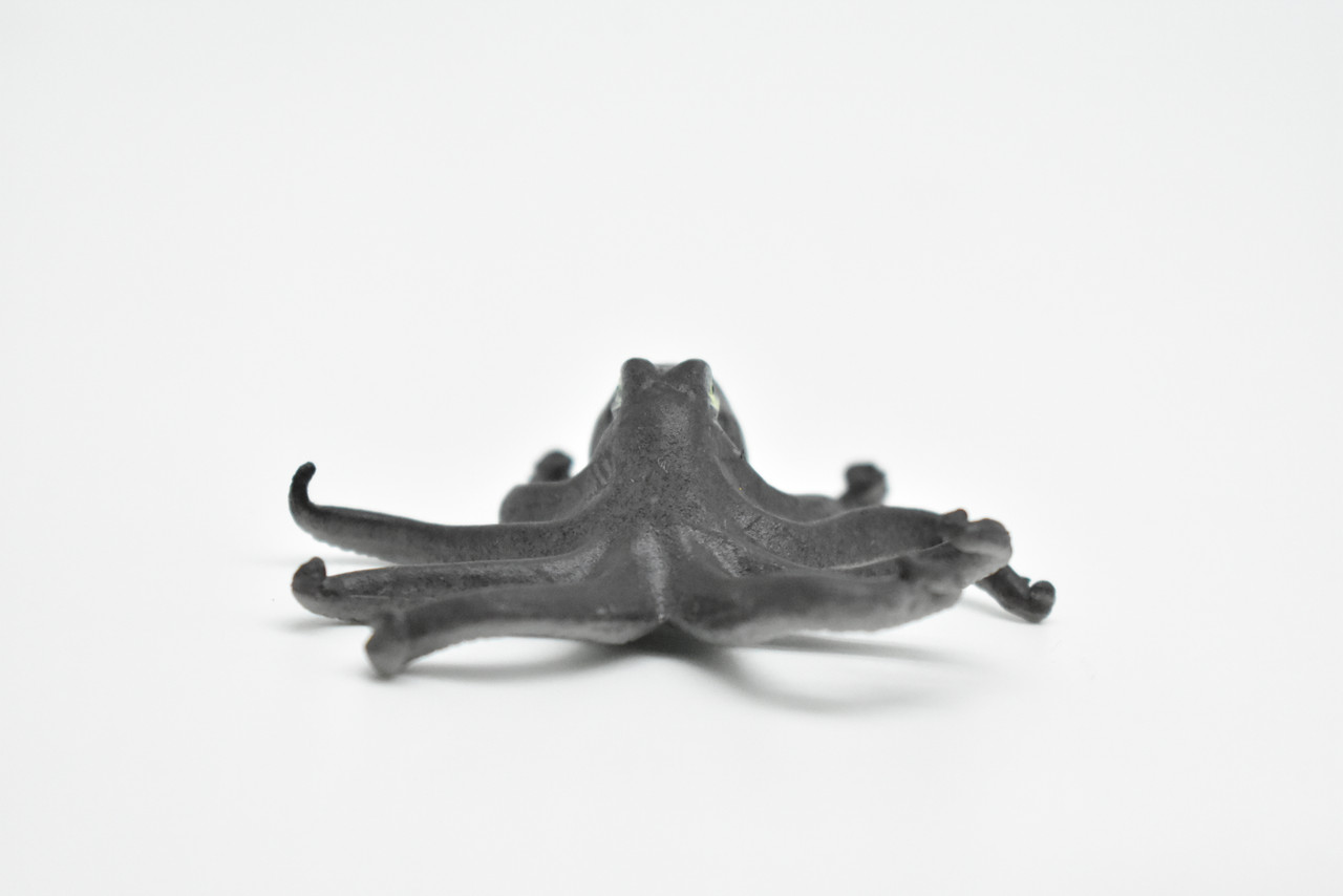 Octopus, Octopuses, Plastic Octopodes Design, Hand Painted, Realistic, Soft Rubber, Educational Figure, Lifelike, Diorama Model, Toy, 2 Inches.