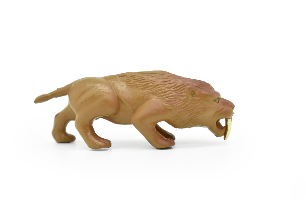 Saber-toothed Cat, Smilodon, Very Nice Plastic Reproduction    3"    F4458 B222