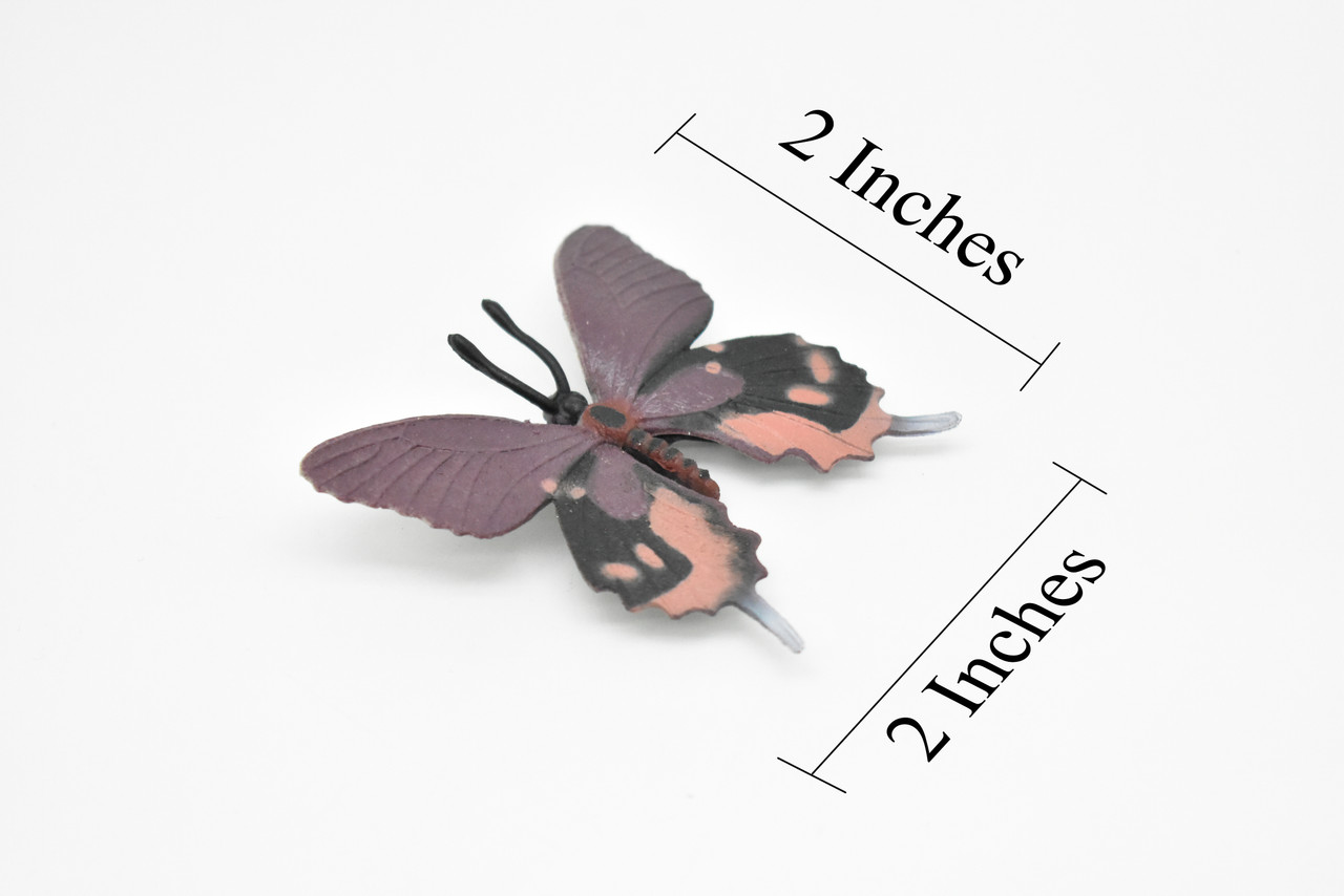 Butterfly, Purple, Very Nice Rubber Reproduction    2"     F4467 B46