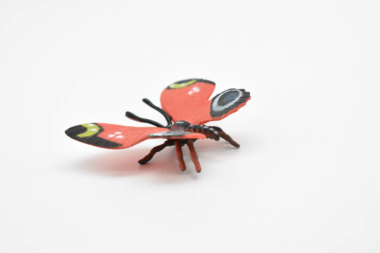 Butterfly, Red, Very Nice Rubber Reproduction    2"     F4469 B46