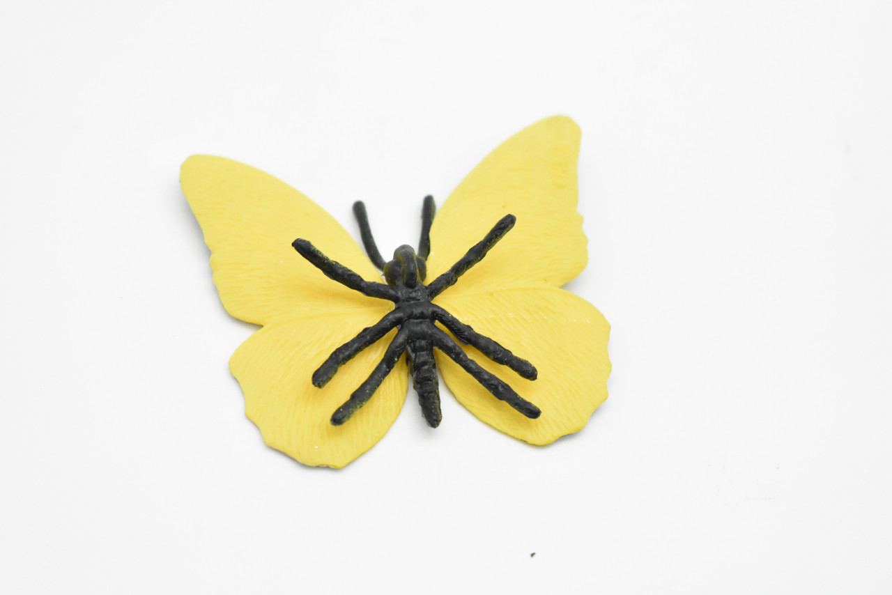 Butterfly, Yellow & Black Very Nice Rubber Reproduction     2"    F4493 B46