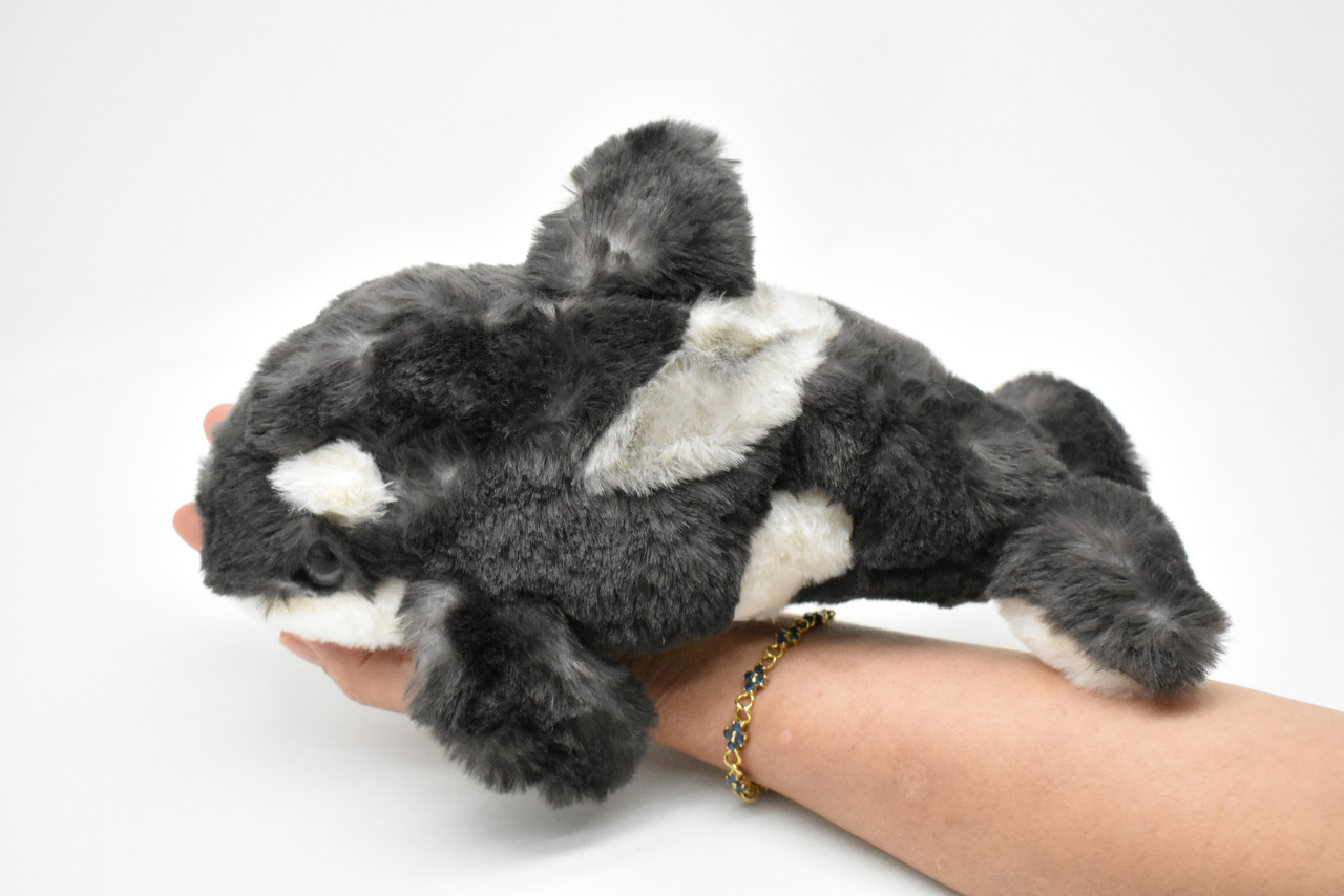 Orca, Killer Whale, Very Nice Plush, Stuffed Animal, Marine Mammal, Educational, Realistic Figure, Lifelike Model, Replica, Toy, Kids, 11 Inches. 