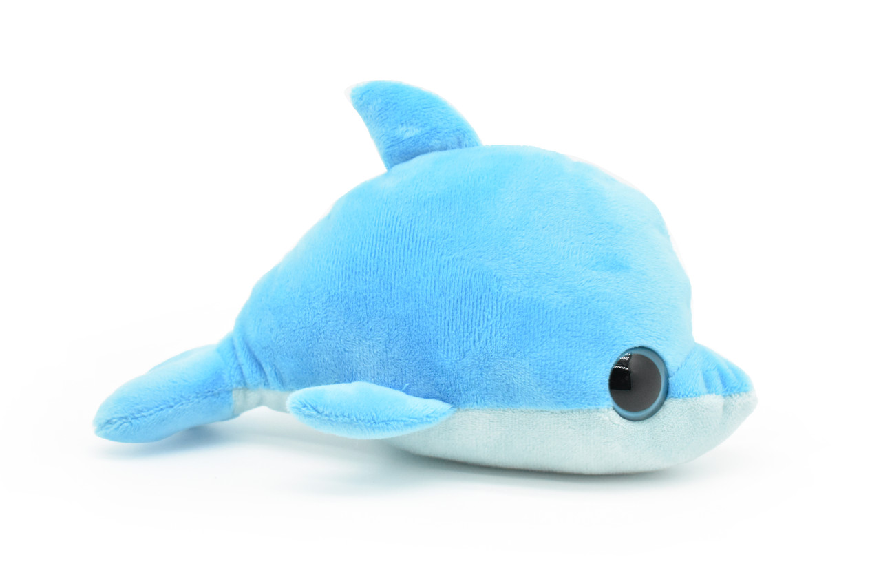 Dolphin, Porpoise, Big Eyes, Very Nice Plush, Stuffed Animal, Marine Mammal, Educational, Realistic Figure, Lifelike Model, Replica, Toy, Kids,  11 Inches.  
